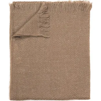 Šála Teplý jednobarevný šál hnědý