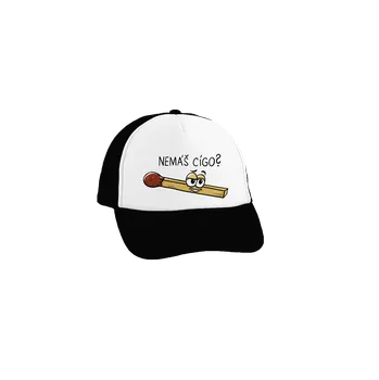 Kšiltovka Bastard Cígo a oheň kšiltovka truckerka Black cap