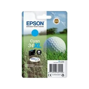 Epson 34XL - 10.8 ml - XL - azurová - originální - blistr s RF / akustickým alarmem - inko (C13T34724020)