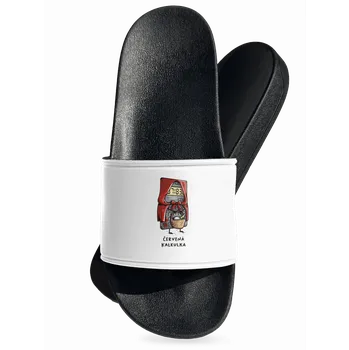 Pánské pantofle Bastard Červená kalkulka pantofle White