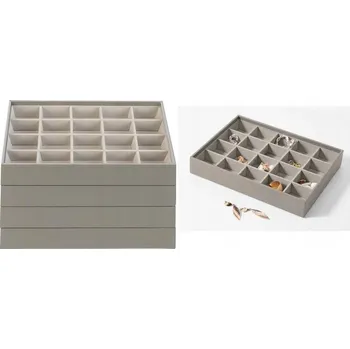 Šperkovnice Šperkovnice na šperky, náušnice, prsteny s 20 přihrádkami