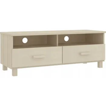 Televizní stolek TV stolek dřevěný HAMAR 160x40x40 cm, medově hnědá