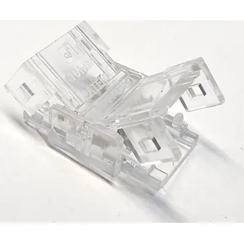 LED páska DAMIK spojka konektor pro LED COB pásek 10mm, spojení pásek-pásek, 2 piny