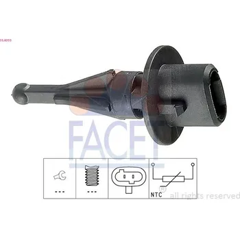 Čidlo automobilu Snímač, teplota nasávaného vzduchu FACET 10.4010