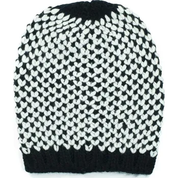 Čepice Černo-bílá čepice Fluo