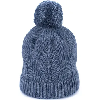 Čepice Čepice se pletenými stromy šedomodrá