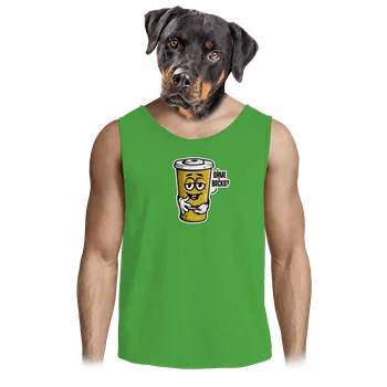 Pánské tílko Bastard Dáme brčko? pánské tílko Lime