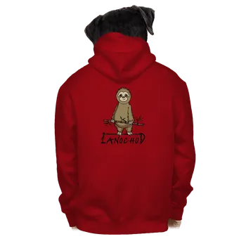 Pánská mikina Bastard Lanochod pánská mikina na zip Red