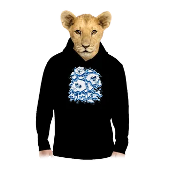 Chlapecká mikina Bastard Ledové mimikry dětská mikina klokanka Black