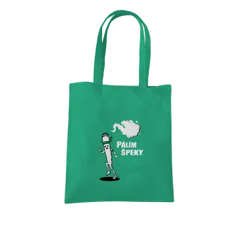 Nákupní taška Bastard Pálím špeky taška Mint