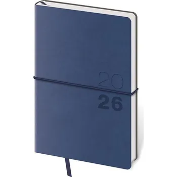 Diář Týdenní kapesní diář 2026 Flexio - tmavě modrý, s