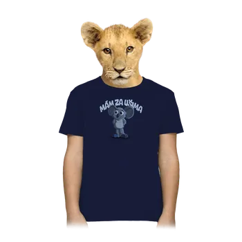 Chlapecké tričko Bastard Mám za ušima dětské tričko Navy