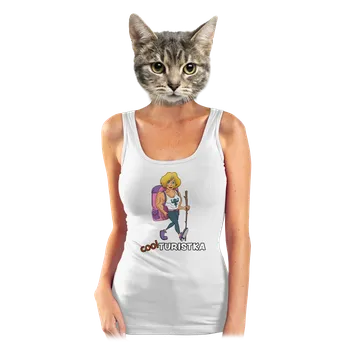 Bastard Cool turista dámské tílko klasické White