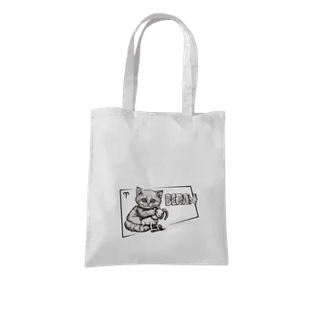 Nákupní taška Bastard Kočičí horoskop: Beran taška White