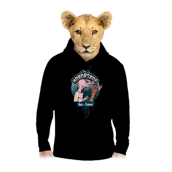 Chlapecká mikina Bastard Hororskop - Rak dětská mikina klokanka Black