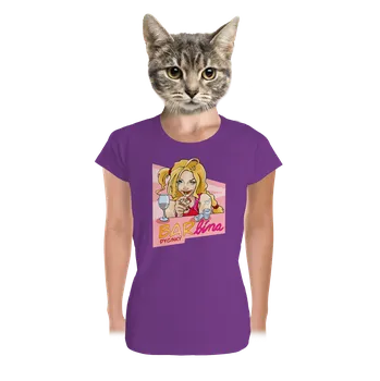 Dámské tričko Bastard Barbína dámské tričko premium Purple