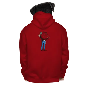 Pánská mikina Bastard Kufr pánská mikina na zip Red