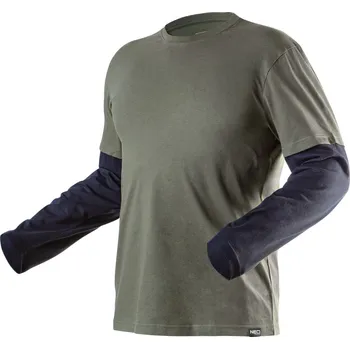 Pánské tričko NEO TOOLS Triko s dlouhým rukávem CAMO olive Velikost: S