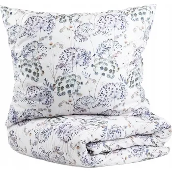 Povlečení Povlečení LORRET z mikrovlákna béžové s květinami 140x200 + 1*70x80 cm HOMLA