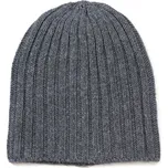 Čepice žebrovaná šedá