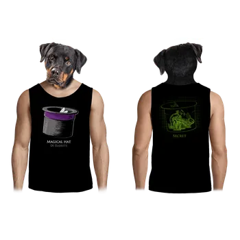 Pánské tílko Bastard Magický klobouk pánské tílko Black