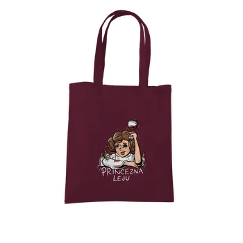 Nákupní taška Bastard Princezna Leju taška Burgundy