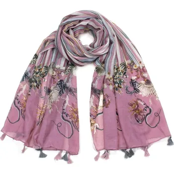 Šála Šál se vzorem fialkový