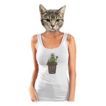 Bastard Ve víně je pravda dámské tílko klasické White