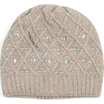 Čepice Čepice s blýskátky hnědá