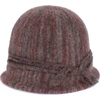 Čepice Vlněný vínový klobouček