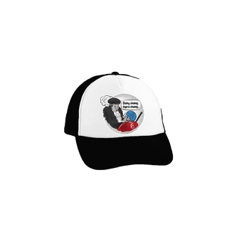 Kšiltovka Bastard Český hokej kšiltovka truckerka Black cap