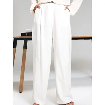 Dámské kalhoty Sinsay - Kalhoty palazzo - krémová - 754FJ-01X - 754FJ-01X-XXL