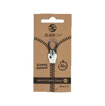 Zip ZlideON Repair slider for metal and plastic zipper Silver šedá XL