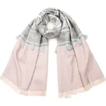 Šál se střapci světle růžový