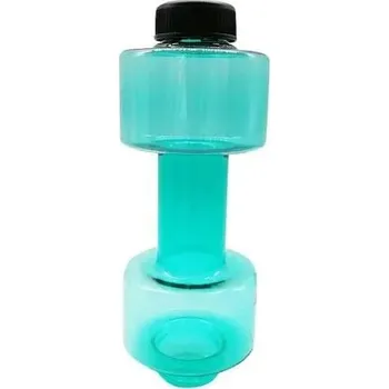 Láhev na vodu ve tvaru činky - Zelená