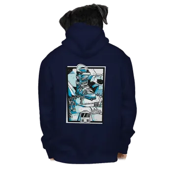 Pánská mikina Bastard Lyžák pánská mikina na zip Navy