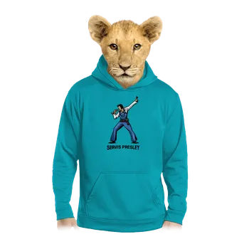 Chlapecká mikina Bastard Servis Presley dětská mikina klokanka Hawaiian Blue