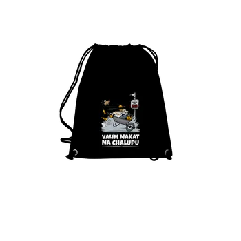 Sportovní vak Bastard Valím na chalupu vak Black