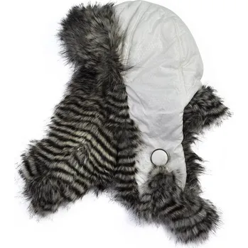 Čepice Trendy bílá ušanka s kožíškem