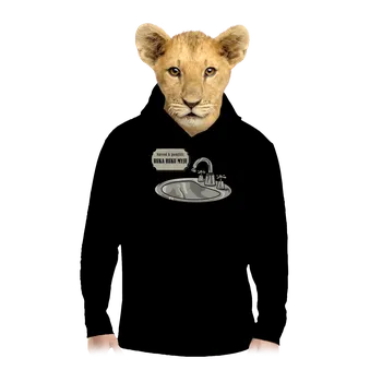 Chlapecká mikina Bastard Ruka ruku myje dětská mikina klokanka Black