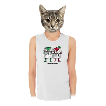 Bastard Jablka v županu dámské tílko volné White