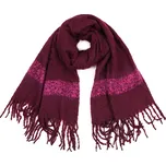 Šál se střapci - červený