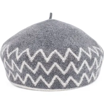 Kšiltovka Vzorovaný baret šedý