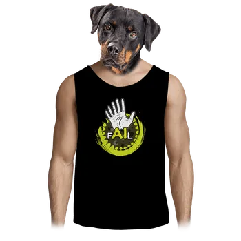 Pánské tílko Bastard AI Fail pánské tílko Black