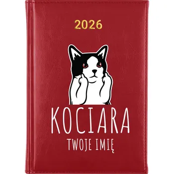 Diář Knižní kalendář 2026 A5 červený