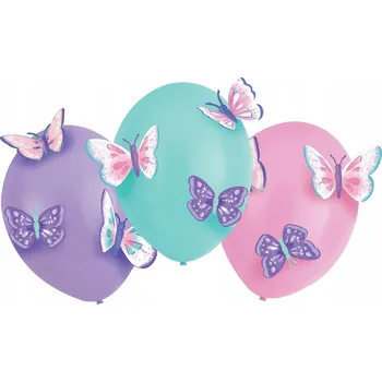 Balónek Balónky Motýli 3D, 35,5 cm, 3 ks