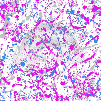 Úplet, Růžovofialové cákance na bílé (E) (Top kvalitní úplet Bella digitisk)
