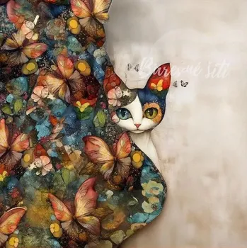 Úplet, Motýlí kočka, panel (E) (Top kvalitní úplet Bella)