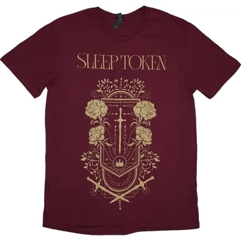 Pánská móda Sleep Token Tričko Damocles Maroon Red M