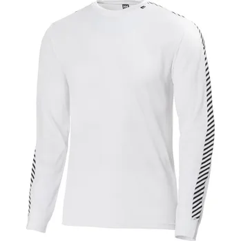 Pánské oblečení Helly Hansen Men's HH LIFA Stripe Long-Sleeve Crew White XL Technická spodní vrstva